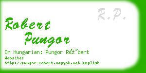 robert pungor business card
